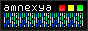An 88x31 button, the word amnexya is written in the top right. To the top left there are red, yellow, and green boxes. Below, there are scrolling colourful lines.